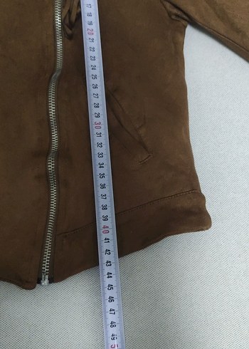 Kahverengi Püsküllü Kadın Süet Ceket - Görsel 5