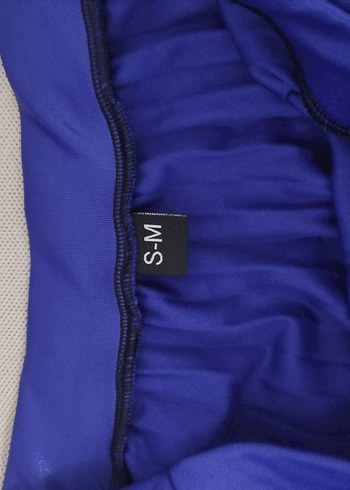 Mavi Pliseli Uzun Kadın Etek - Görsel 3