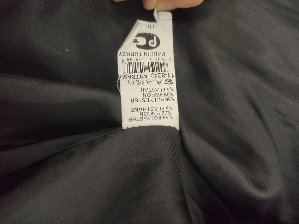 Kapüşonlu Antrasit Kaban - Görsel 5