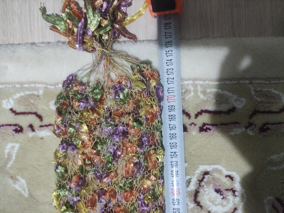 İşlemeli Renkli Kadın Fular Atkı - Görsel 2