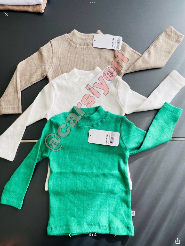 Çocuklar için renkli düz içlikler - Görsel 2