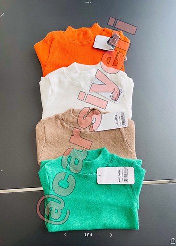 Çocuk Uzun Kollu Düz Renk İçlik - Görsel 6