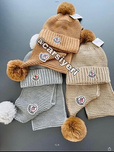 5-8 Yaş, 22 cm Beden Çocuk bere takımı