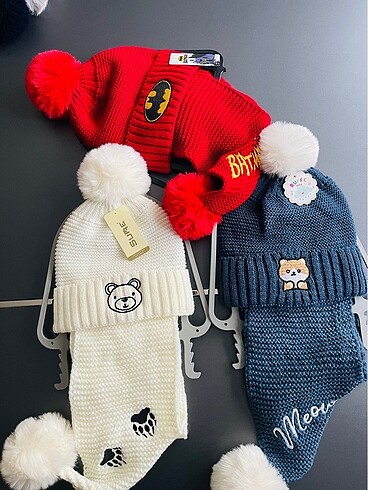 Çocuk atkı bere takımı - Görsel 3