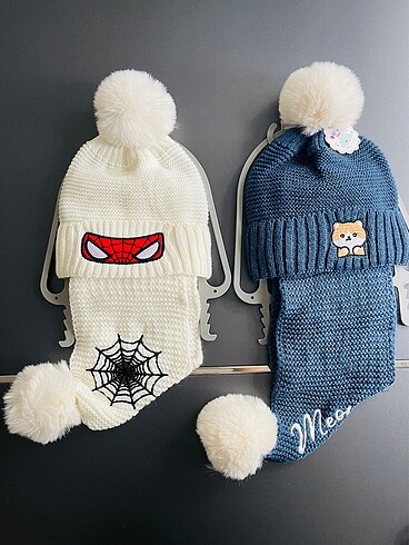 Çocuk atkı bere takımı - Görsel 6