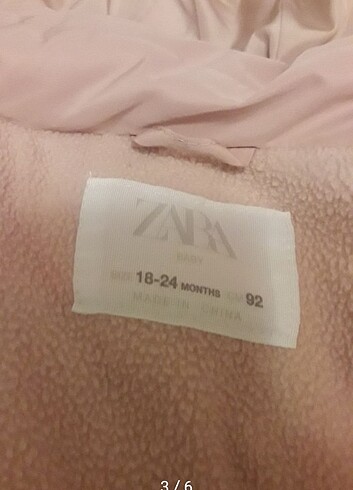 Zara kiz cocuk mont 