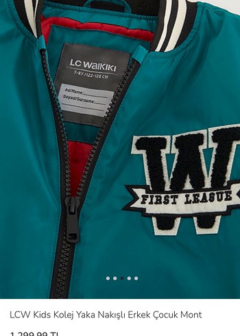 LCW Kids Erkek Çocuk Turkuaz Kolej Mont - Görsel 3