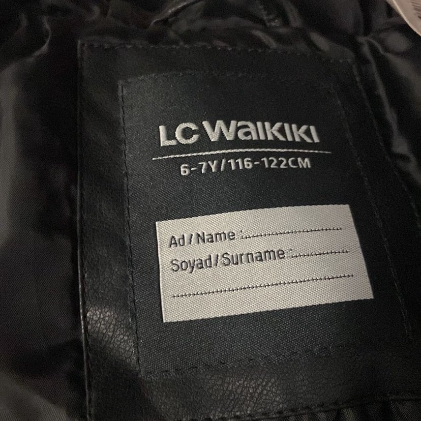 Kız çocuk Siyah Deri  Kapüşonlu Ceket - Görsel 4