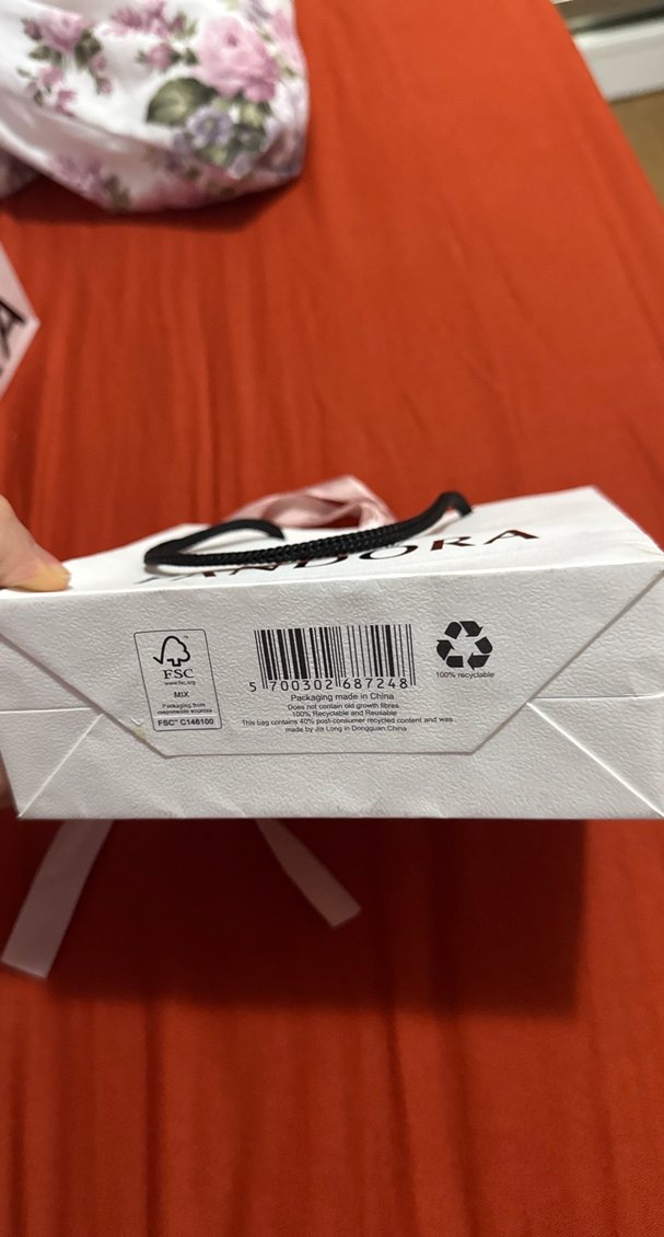 Pembe kurdeleli pandora poşeti - Görsel 3