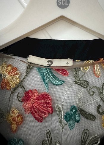 Nakışlı Çok Renkli Bohem Uzun Kimono - Görsel 2