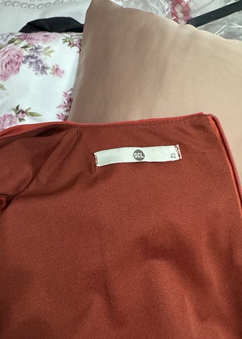 Kadın turuncu Salaş Uzun Kollu tulum - Görsel 6