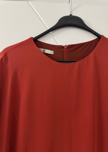 Kadın turuncu Salaş Uzun Kollu tulum - Görsel 8