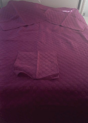 Parlak Mor Düz Yatak Örtüsü - Görsel 2