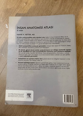  Frank H. Netter İnsan Anatomisi Atlası 6. Baskı
