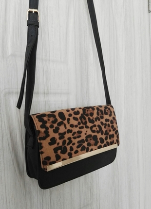 Lc Waikiki leopar desenli çapraz çanta