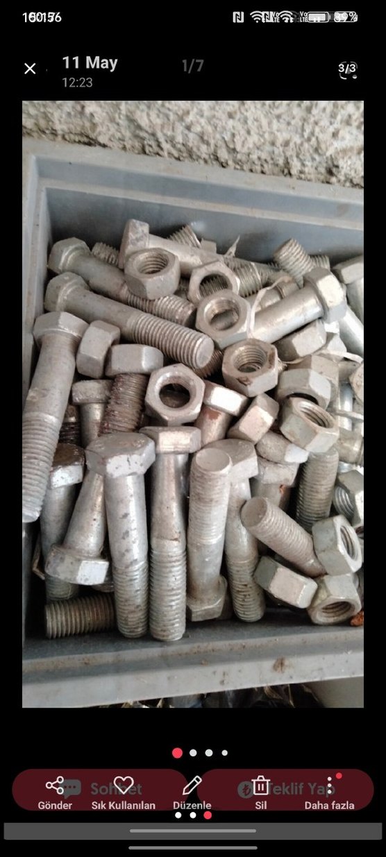 Gri Renkli çelik yapı vidasi - Görsel 3