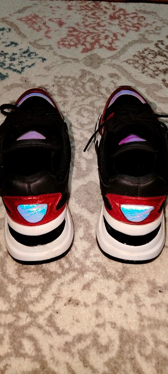 Kırmızı Parlak Kadın Spor Ayakkabı - Görsel 5