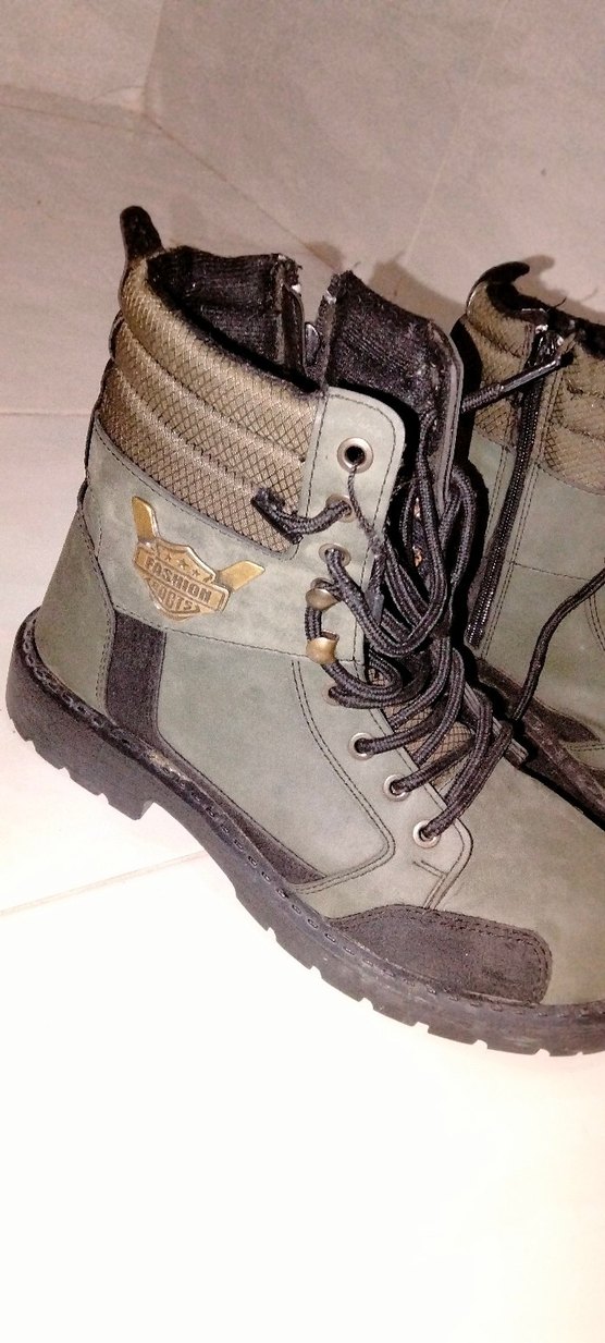 Kamuflaj Desenli Bağcıklı Erkek Bot - Görsel 4