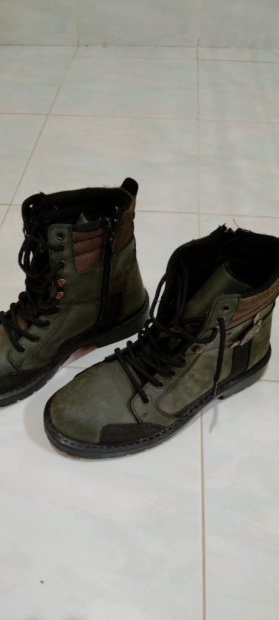 Kamuflaj Desenli Bağcıklı Erkek Bot - Görsel 5