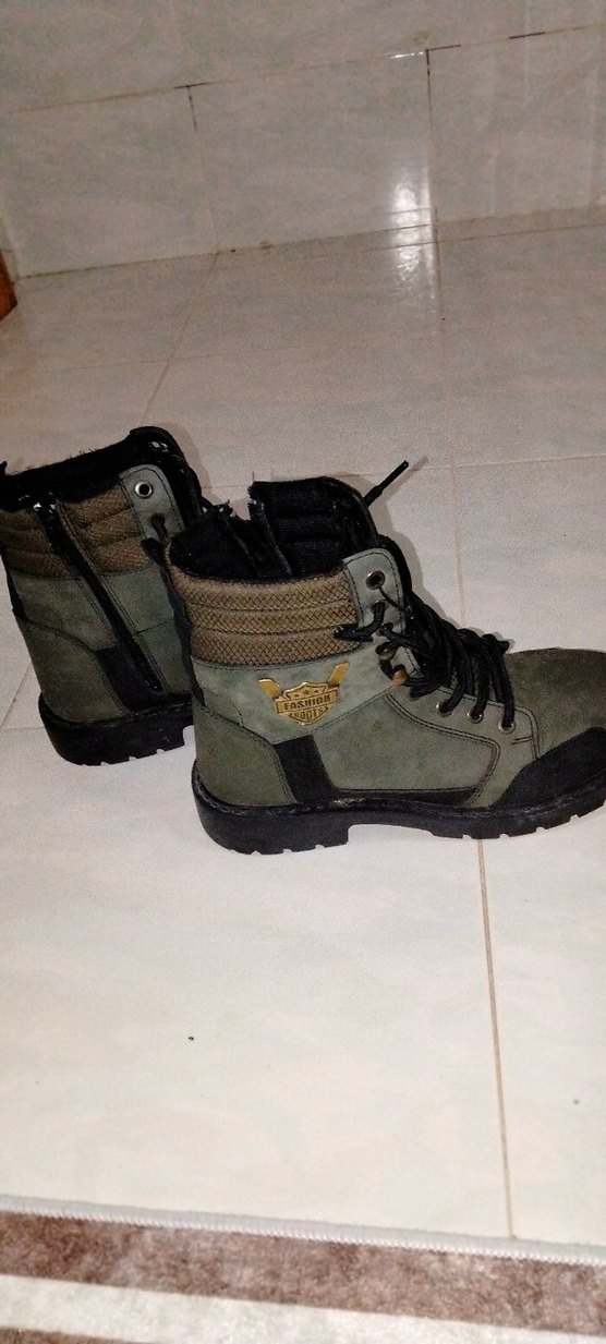 Kamuflaj Desenli Bağcıklı Erkek Bot - Görsel 2