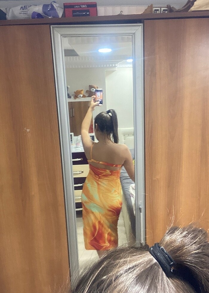 Trendyolmilla elbise tek kol - Görsel 3