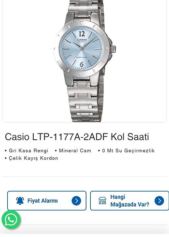 Casio Mavi Kadranlı Modern Klasik Kadın Saati