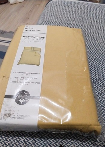 LCW Home Çift Kişilik hardal Nevresim Takımı - Görsel 2