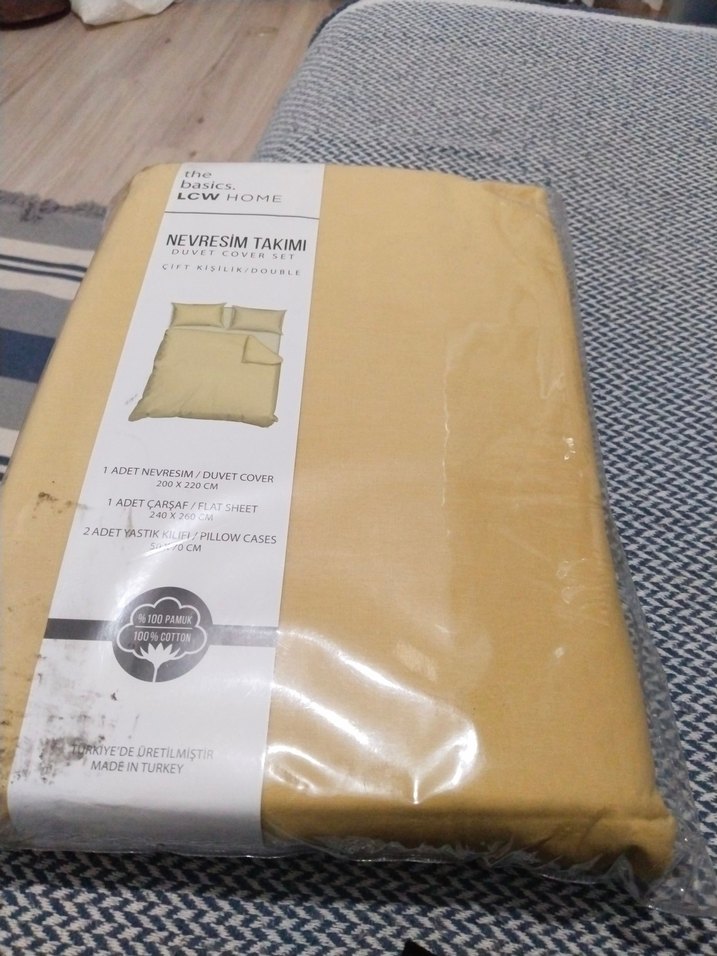 LCW Home Çift Kişilik hardal Nevresim Takımı - Görsel 2