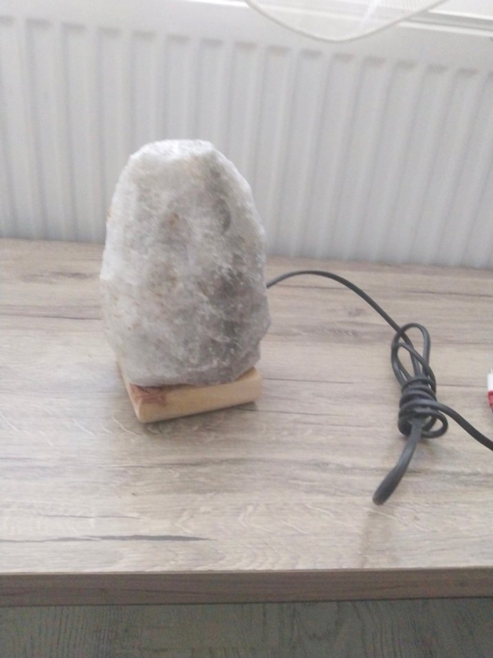 Bej Doğal Kaya Tuzu Lambası - Görsel 4