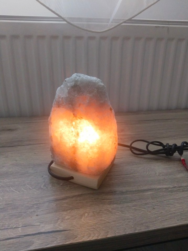 Bej Doğal Kaya Tuzu Lambası - Görsel 2