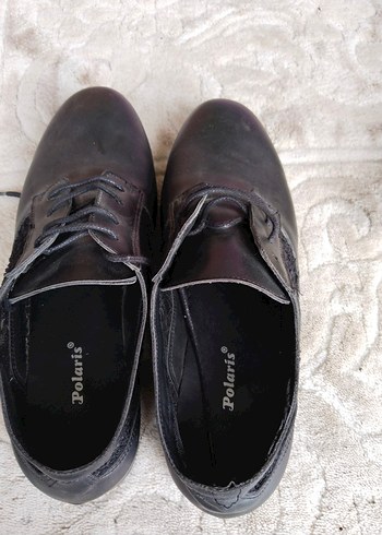 Siyah Bağcıklı bayan Klasik Ayakkabı - Görsel 3