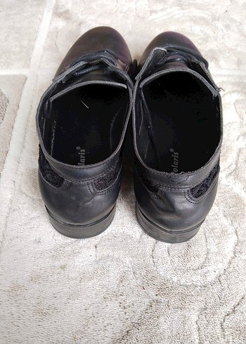 Siyah Bağcıklı bayan Klasik Ayakkabı - Görsel 4