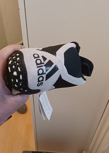 Siyah Beyaz Velcro Bağcıklı güreş Ayakkabısı - Görsel 2