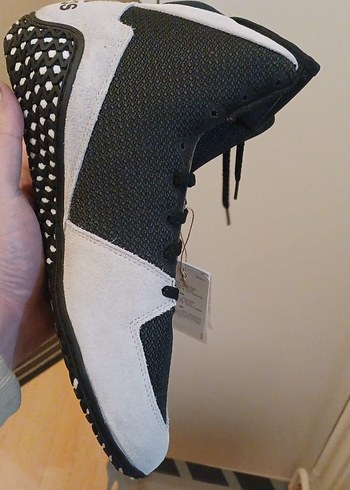 Siyah Beyaz Velcro Bağcıklı güreş Ayakkabısı - Görsel 3