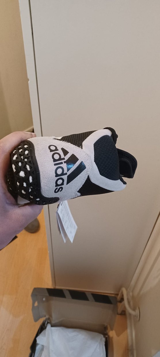 Siyah Beyaz Velcro Bağcıklı güreş Ayakkabısı - Görsel 2