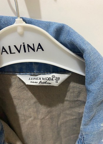 Düğmeli Mavi Kadın Denim Ceket - Görsel 2