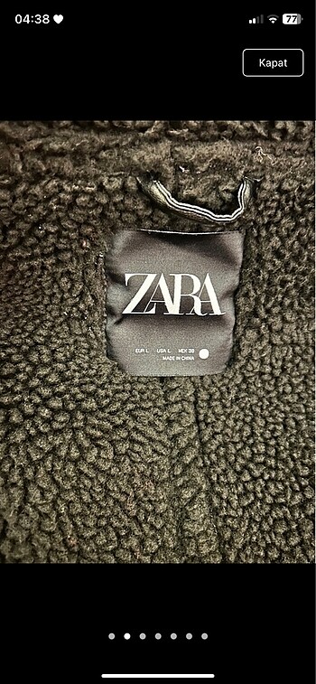 xl Beden haki Renk Zara ceket