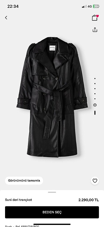 Bershka trençkot