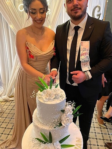 m Beden ten rengi Renk Nişan elbisesi abiye