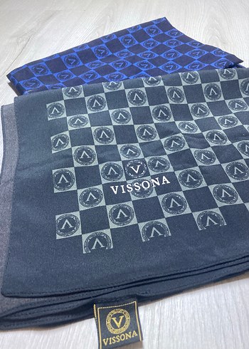 Mavi Kadın Saten Eşarp Velcro Detaylı - Görsel 3