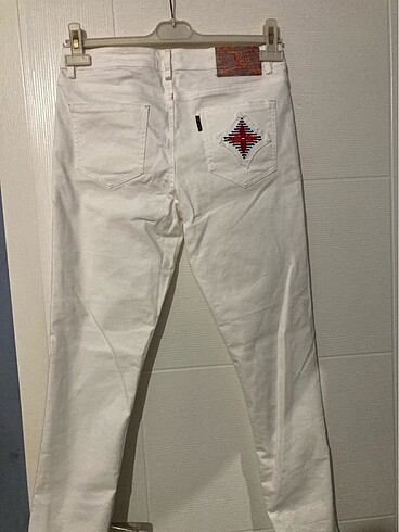 l Beden beyaz Renk Pantalon kadın
