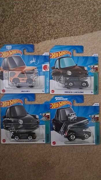 Hot wheels Tooned serisi 4 lü lot 