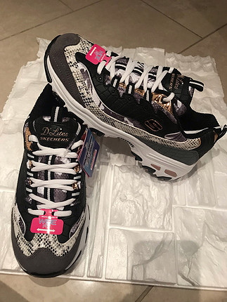 38 Beden siyah Renk Skechers d-lites 38 numara