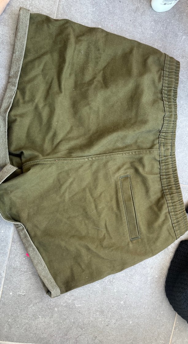 Kemerli Haki Hamile Şortu - Görsel 2