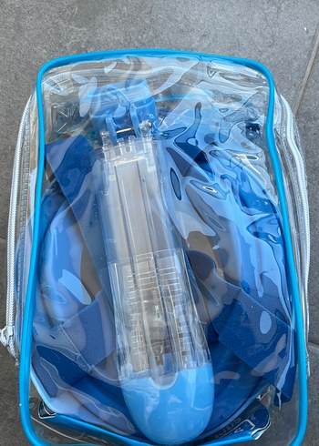 XS Çocuk Mavi Şnorkel Maskesi - Görsel 2