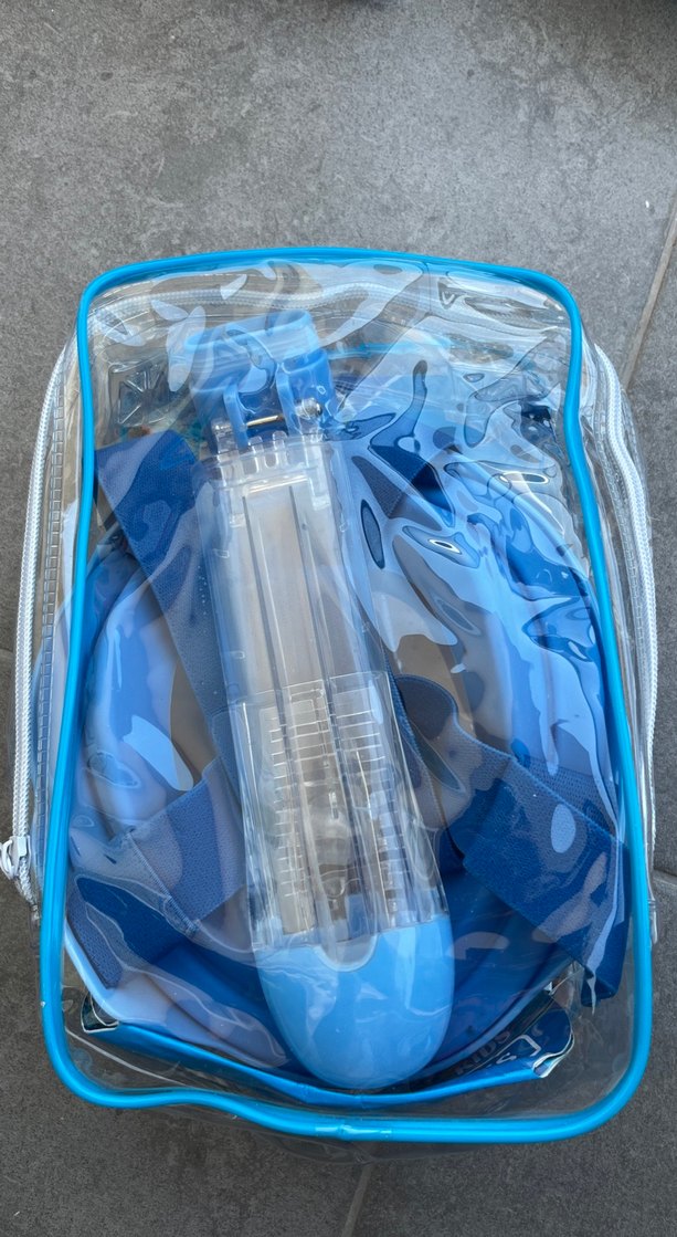 XS Çocuk Mavi Şnorkel Maskesi - Görsel 2