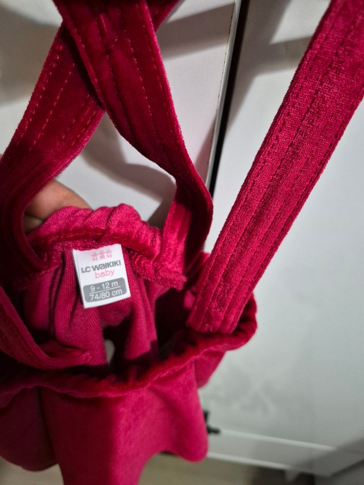 Kırmızı Çocuk Askılı elbise 9.12 - Görsel 2