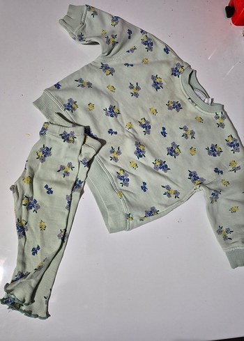 Kız Çocuk Çiçek Desenli takım 3.6 ay zara - Görsel 2