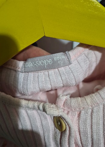 Pembe Kız Çocuk Düğmeli Elbise 1 yaş - Görsel 2