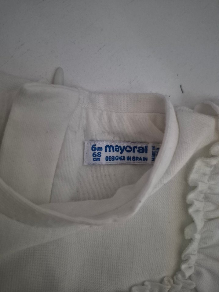 Kız Çocuk Uzun Kollu Pamuklu Elbise 6 aylık - Görsel 2